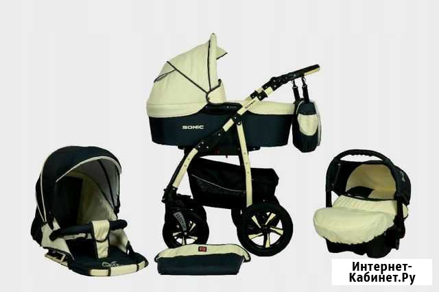 Люксовая коляска Verdi Sonic Lux 3в1 Барнаул - изображение 1