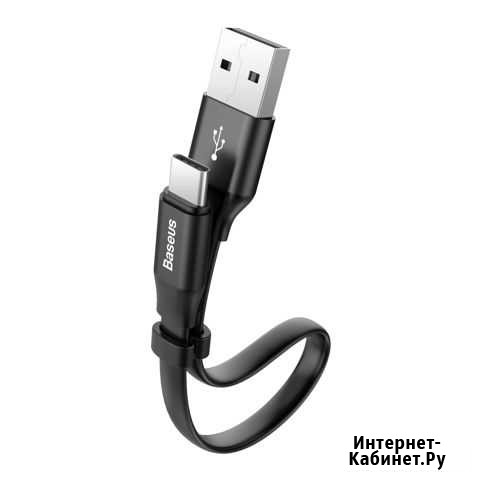 Кабель Baseus Nimble USB - USB-C 23 cm (Black) Ростов-на-Дону - изображение 1