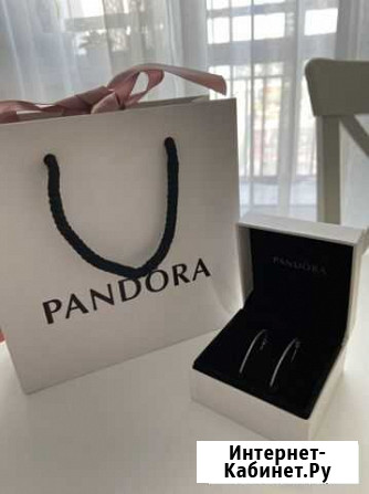 Серьги Pandora серебро 925 Челябинск - изображение 1