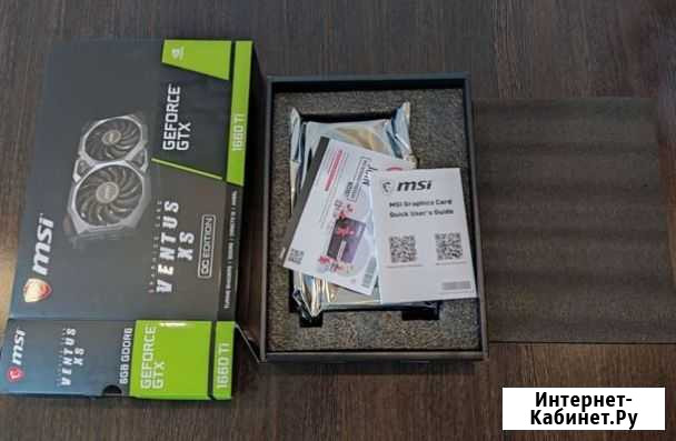 Видеокарта MSI 1660 ti ventus XS 6G OC Киров - изображение 1