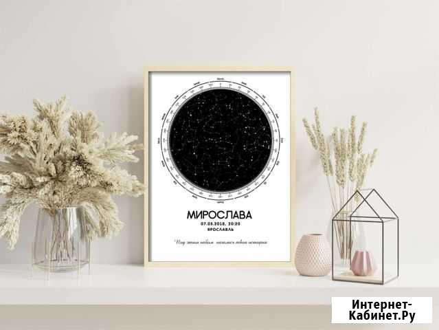 Карта звездного неба Ярославль - изображение 1