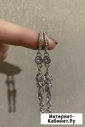 Серёжки Jenavi с кристаллами Swarovski Тюмень - изображение 1