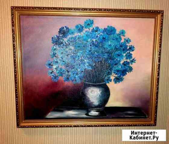 Картина маслом Васильки Москва