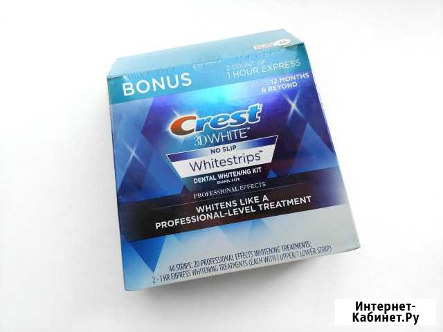 44 отбеливающие полоски Crest 3D White Pro из США Нижний Новгород - изображение 1