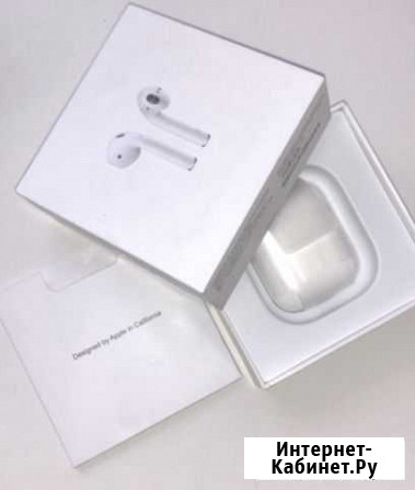 Наушники AirPods 2 люкс копия с анимацией и паузам Астрахань - изображение 1