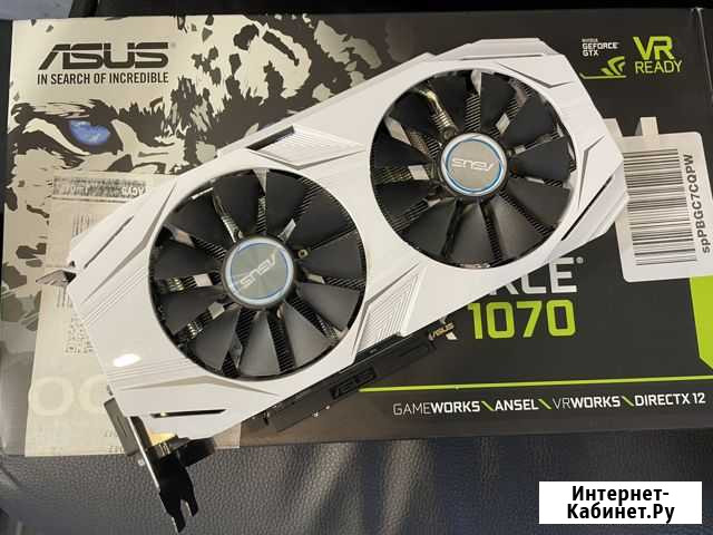 Видеокарта Asus Dual GTX 1070 8Gb Петрозаводск - изображение 1