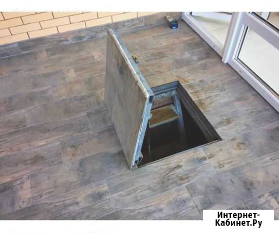 Люк в подвал под плитку с амортизаторами Тверь - изображение 1