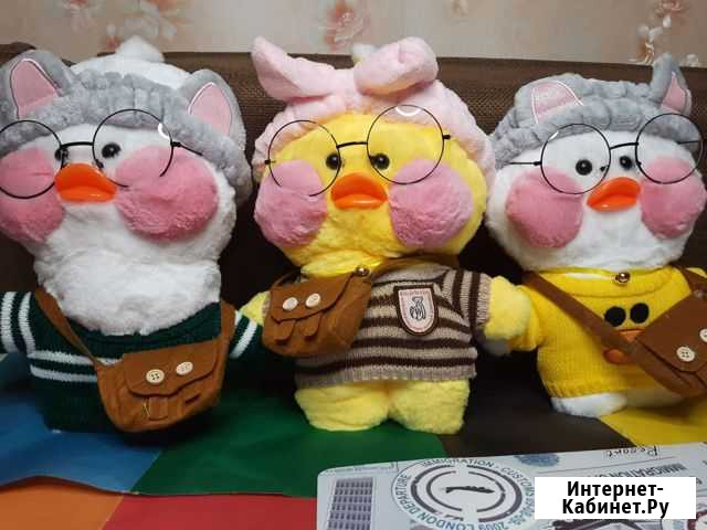Мягкие игрушки новые Уточки Lalafanfan Казань - изображение 1