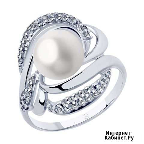Серебряное кольцо с жемчугом Феодосия - изображение 1