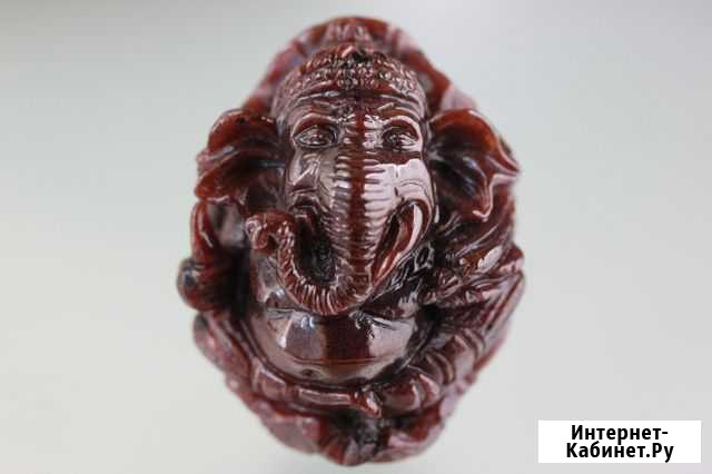 Пурпурно-оранжевый гранат (Ганеша, резьба) Томск - изображение 1