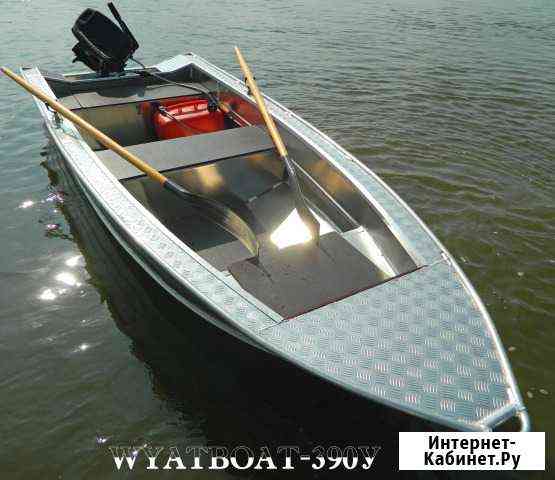 Алюминиевая моторная лодка Wyatboat 390У новая Уфа