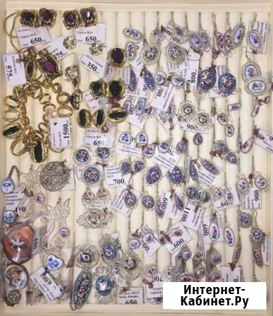 Финифть. Броши. Серьги. Кольца. Ручная работа Тольятти - изображение 1