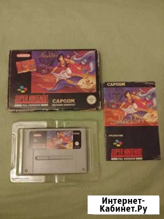 Super nintendo snes Aladdin с мануалом на русском Климовск - изображение 1