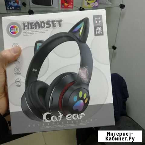 Беспроводные наушники светятся Ушки кошки Cat ear Иркутск - изображение 1