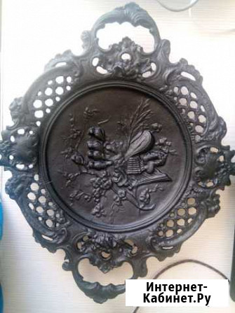Каслинское литье. Блюдо с птицами Челябинск - изображение 1