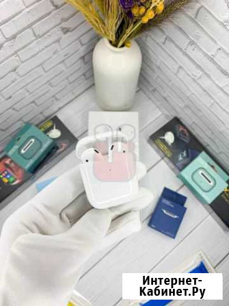 AirPods 2 + чехол, 1:1, новые Георгиевск - изображение 1