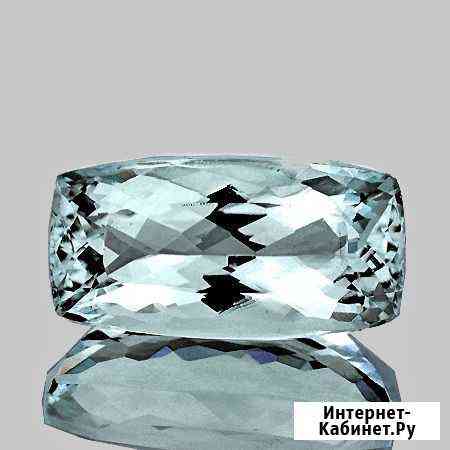 Аквамарин натуральный 5,06Ct 15х8мм VVS Санта Мари Химки