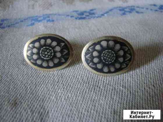 Запонки из серебра Москва