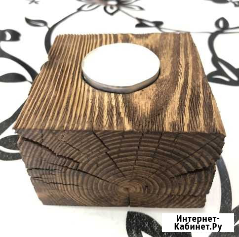 Подсвечник из дерева Челябинск - изображение 1