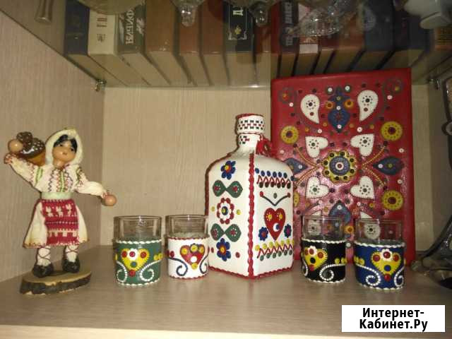 Оригинальный штоф, в кожаной обшивке. Югославия Коломна - изображение 1