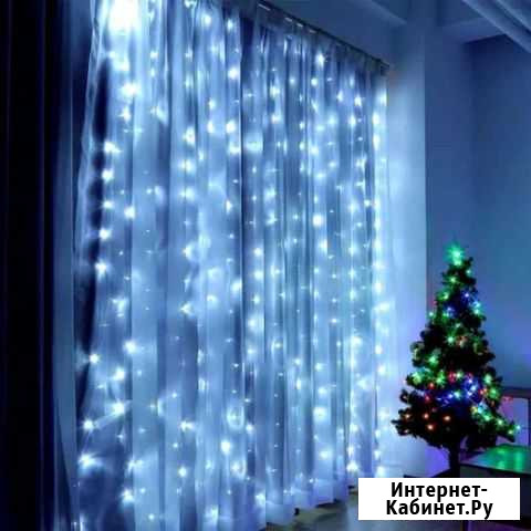 Гирлянда штора, занавес, белая Нижний Новгород - изображение 1