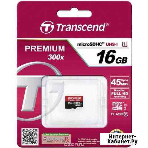 Карта памяти Transcend microsdhc Class 10 16GB Волгоград