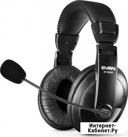 Стереонаушники с микрофоном sven AP-860MV Смоленск - изображение 1