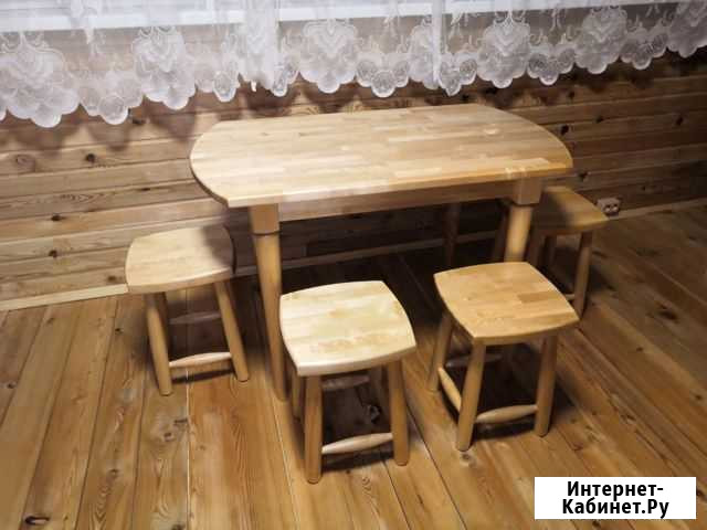 Обеденный стол массив березы Пермь - изображение 1