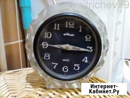 Настольные часы Маяк, стекло, хрусталь Вольск - изображение 1