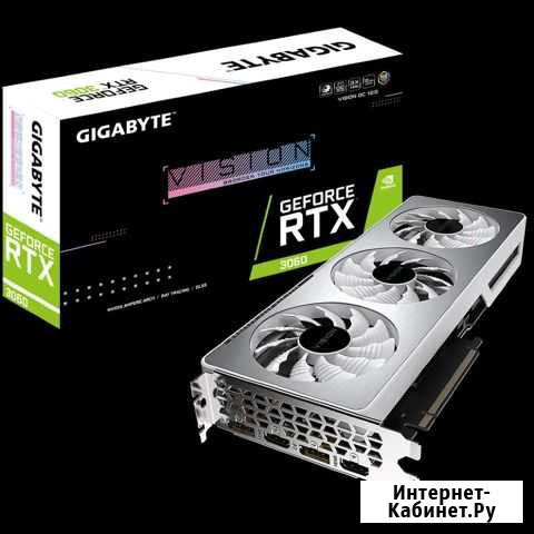 Видеокарта Gigabyte RTX3060 Vision 12Gb Чернушка - изображение 1
