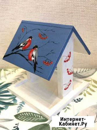 Кормушка для птиц расписная Москва - изображение 1