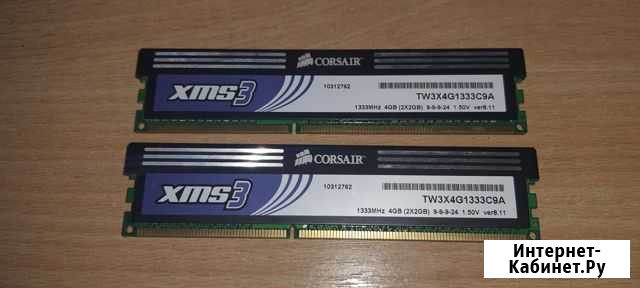 Оперативная память Corsair ddr3 2gbx2 Симферополь - изображение 1