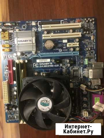 Материнская плата gigabyte GA-M61PME-S2P +CPU +озу Тула - изображение 1