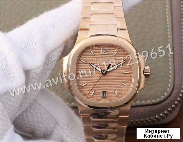 Часы patek philippe nautilus ladies honey gold dia Москва - изображение 1