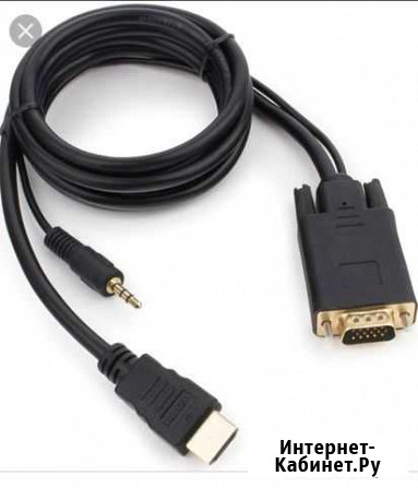 Hdmi - vga 1.8m новый Череповец - изображение 1
