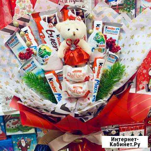 Новогодний сладкий букет Челябинск