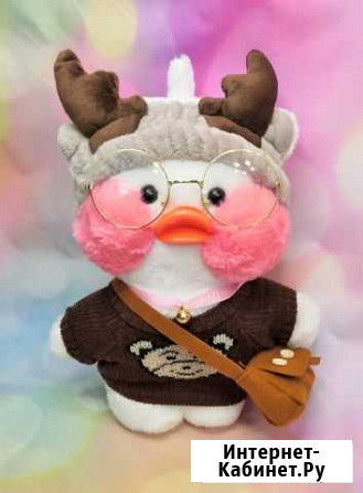 Мягкая игрушка Уточка Lalafanfan duck 30 см Краснодар - изображение 1