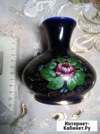 Винтажная вазочка из СССР лфз, позолота, 10 см Саратов