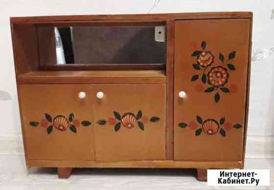 Шкаф сервант СССР для куклы дерево винтаж Волгоград