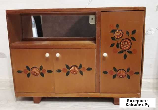Шкаф сервант СССР для куклы дерево винтаж Волгоград - изображение 1