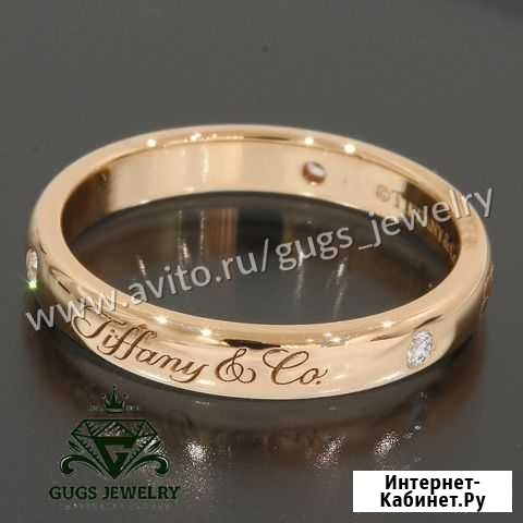 Золотое кольцо Tiffany 5.7 гр бр 0.1 ct 3/4 Москва - изображение 1