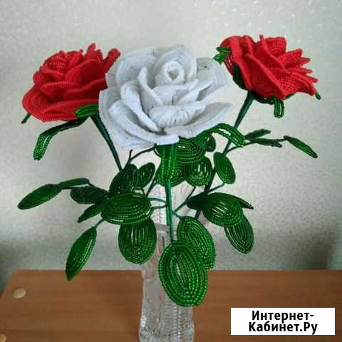 Розы из бисера Красноярск - изображение 1