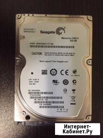 Жесткий диск 2.5 seagate momentus 5400.6 320gb Балашиха - изображение 1