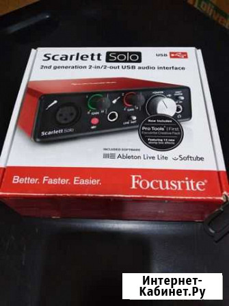 Звуковая карта Focusrite Scarlett Solo 2nd Нелидово - изображение 1