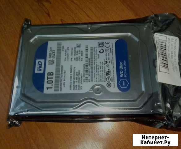 HDD 3 5 WD Blue 1Tb 7200 неформатировался Великий Устюг - изображение 1