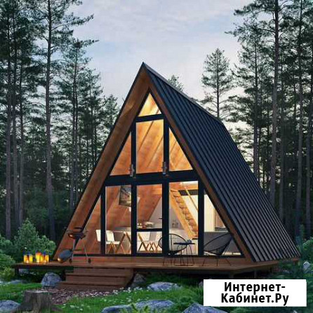 Каркасный дом «А-фрейм-Спутник» 6,0 х 6,0 м Нижний Новгород - изображение 1