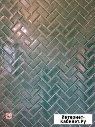 Плитка Kerama Marazzi Клемансо зелёный грань 7,4х1 Тольятти
