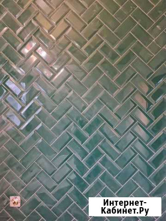 Плитка Kerama Marazzi Клемансо зелёный грань 7,4х1 Тольятти - изображение 1
