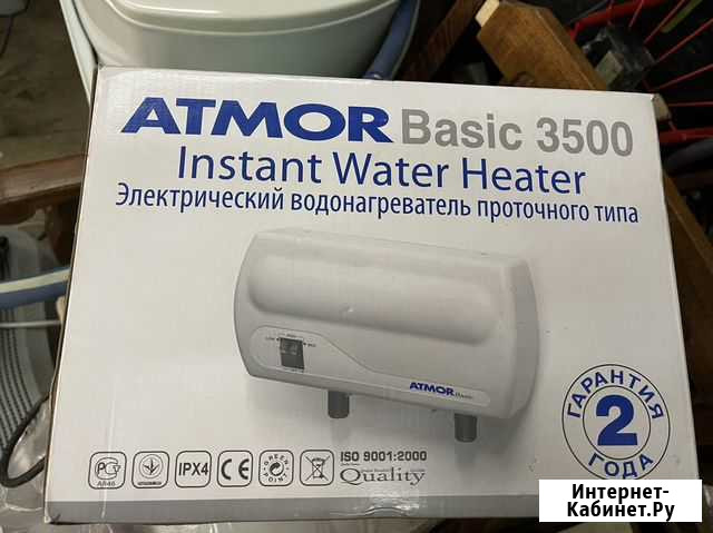 Водонагреватель проточный Atmor Basic 3500 Душ Одинцово - изображение 1