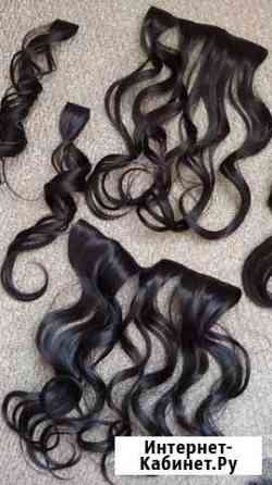 Волосы для наращивания локоны шиньон Томск